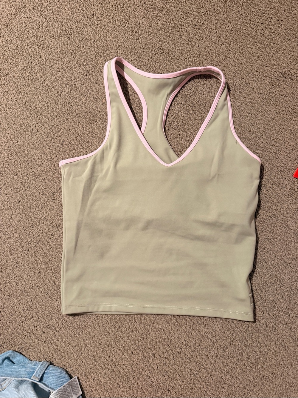 Liason the label sporty racer tank with removable cups